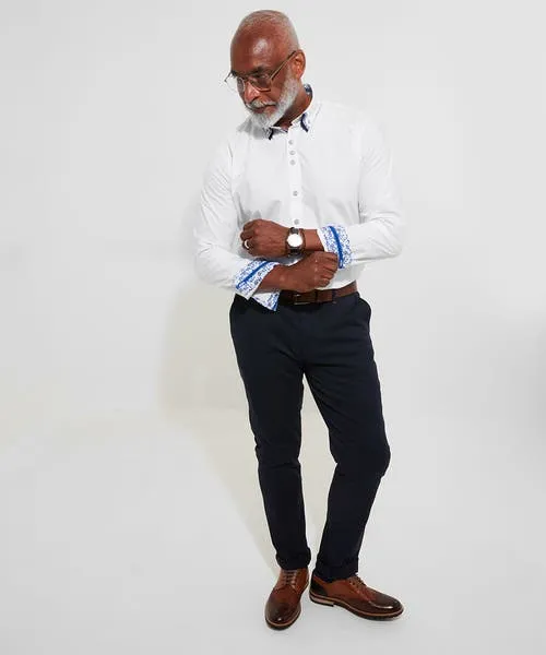 Apparel Shirts Joebrowns Terrific Triple Collar Shirt White