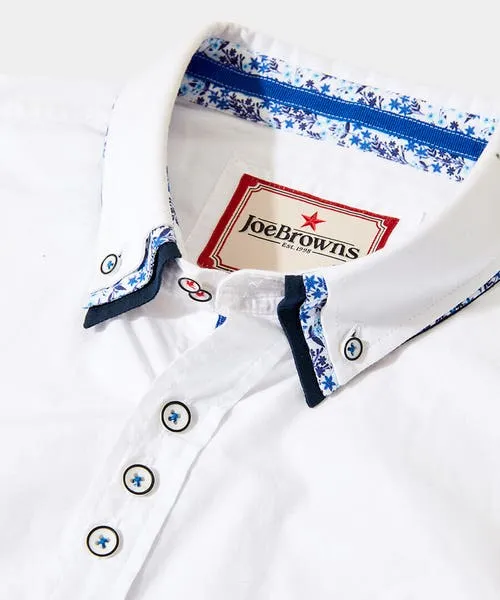 Apparel Shirts Joebrowns Terrific Triple Collar Shirt White