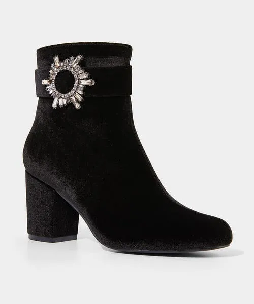Apparel Shoes Sandals and Boots Joebrowns The Night Is Yours Velvet Boots Black