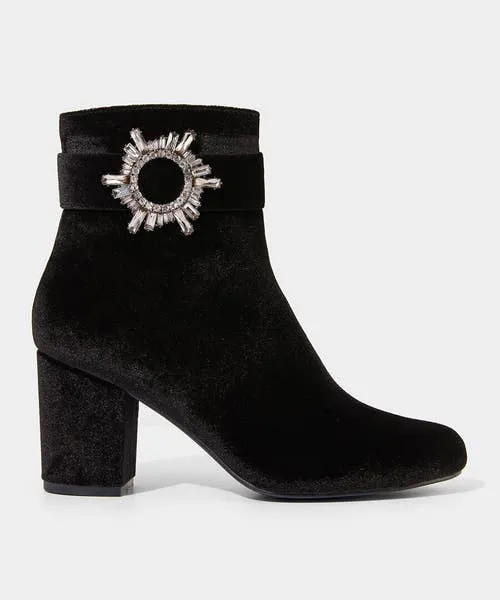Apparel Shoes Sandals and Boots Joebrowns The Night Is Yours Velvet Boots Black