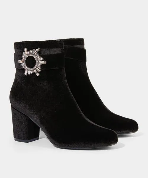 Apparel Shoes Sandals and Boots Joebrowns The Night Is Yours Velvet Boots Black