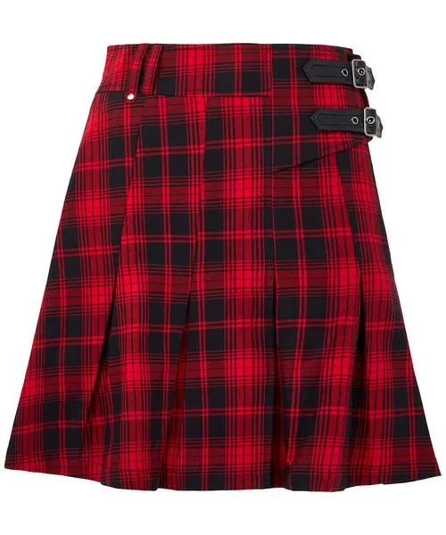 Apparel Skirts Joebrowns Dixie Check Pleated Skirt Red Apparel Skirts Joebrowns Dixie Check Pleated Skirt Red
