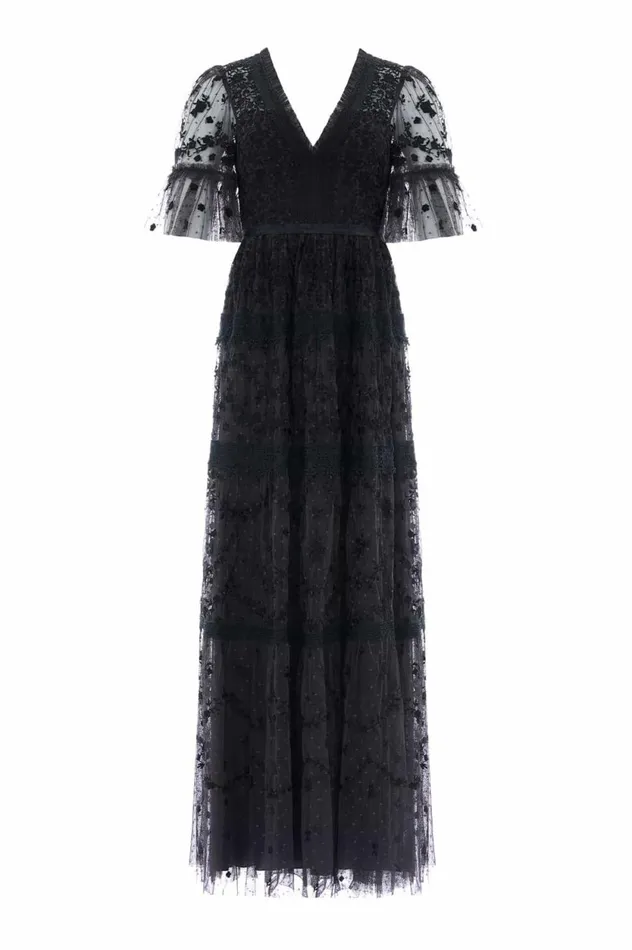 Araminta Lace Gown Black Women Needle and Thread Dresses