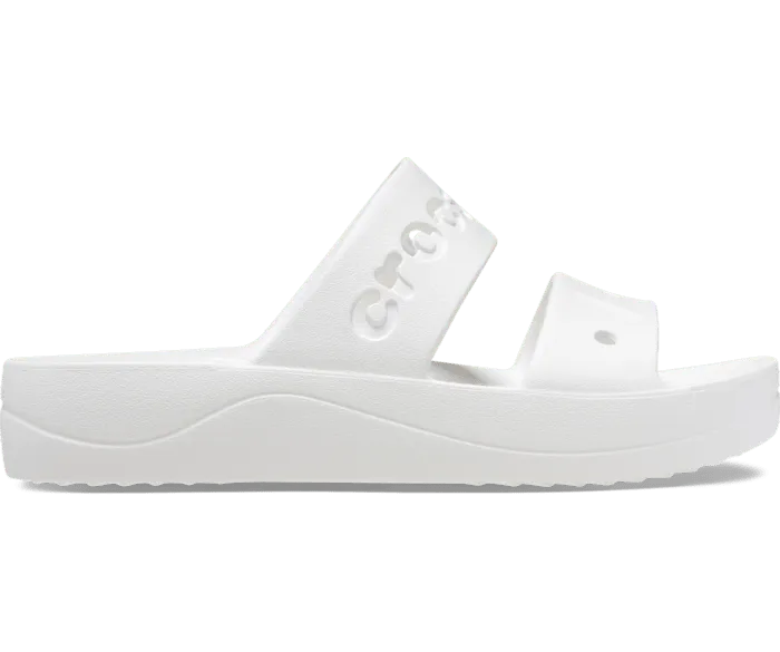 Baya Platform Sandal White Women Crocs Slides