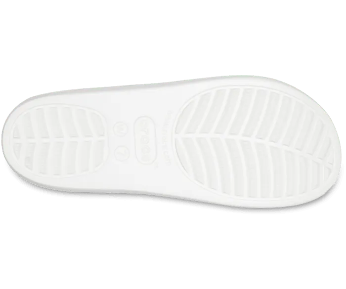 Baya Platform Sandal White Women Crocs Slides
