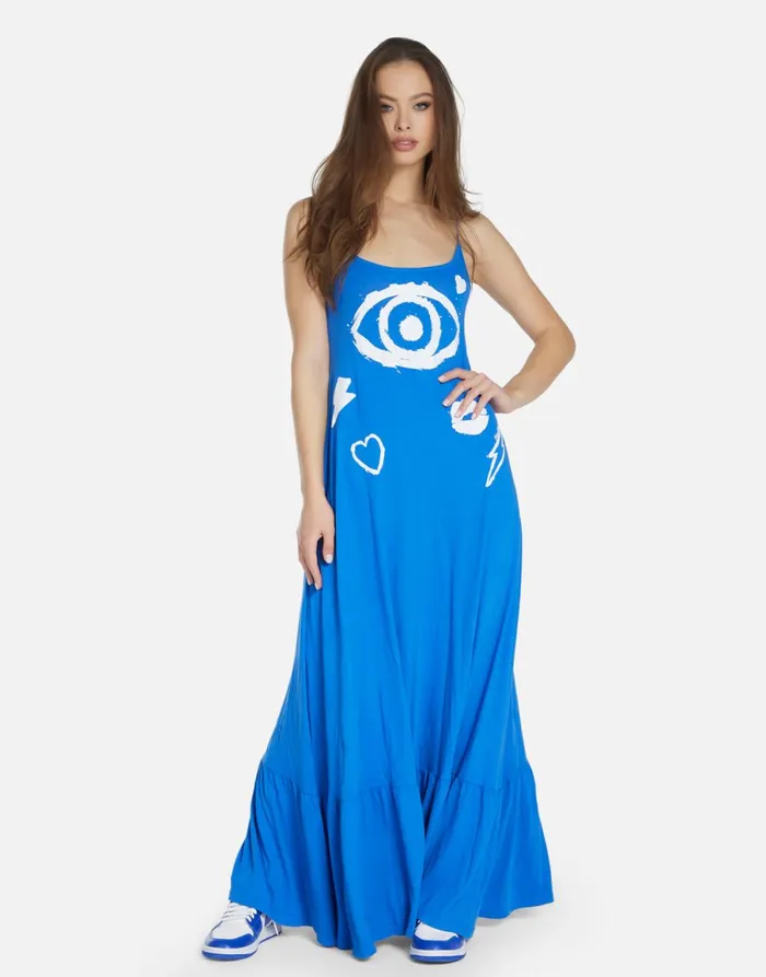 Beatrix Painted Evil Eye Ultramarine Women039s Lauren Moshi Dresses
