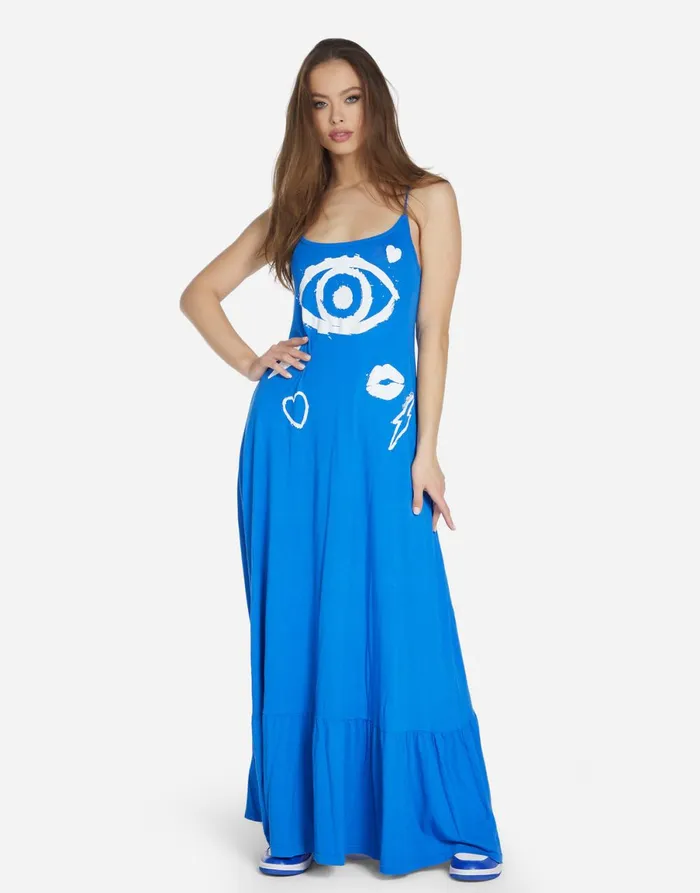 Beatrix Painted Evil Eye Ultramarine Women039s Lauren Moshi Dresses