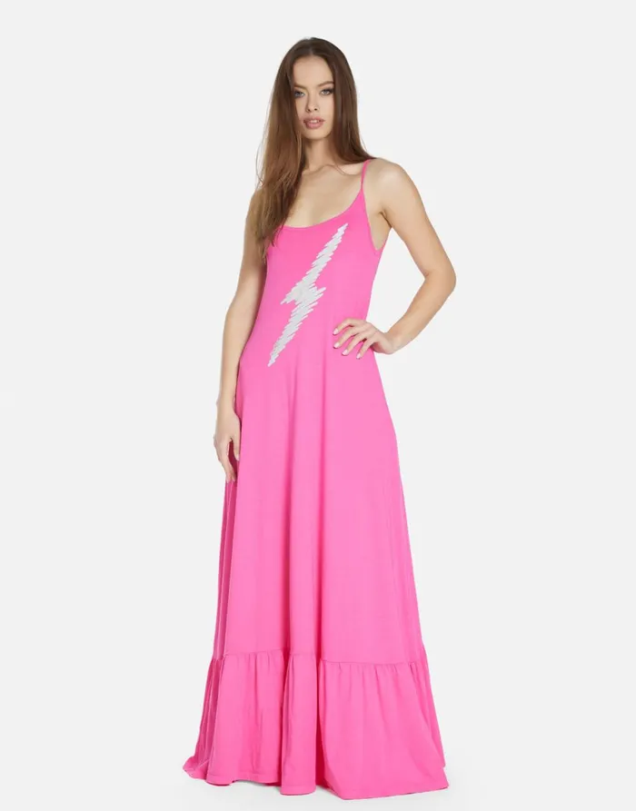 Beatrix Scribble Lightning Bright Pink Women039s Lauren Moshi Dresses