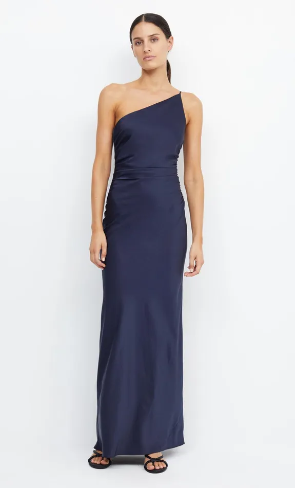 Bec Bridge Bridesmaid Dresses Women ETERNITY ASYM MAXI DRESS 8211 INK