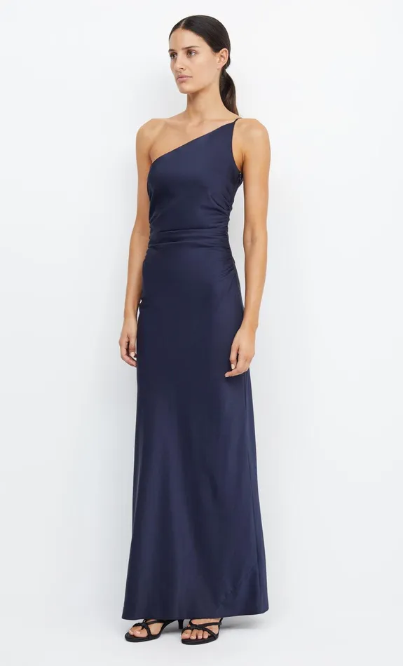 Bec Bridge Bridesmaid Dresses Women ETERNITY ASYM MAXI DRESS 8211 INK