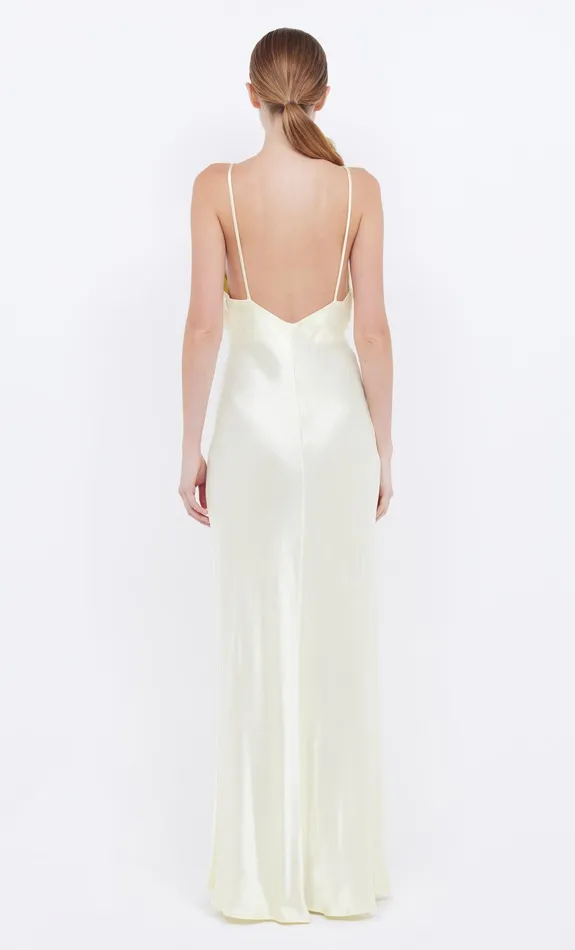 Bec Bridge Bridesmaid Dresses Women MOON DANCE V MAXI DRESS 8211 ICE YELLOW