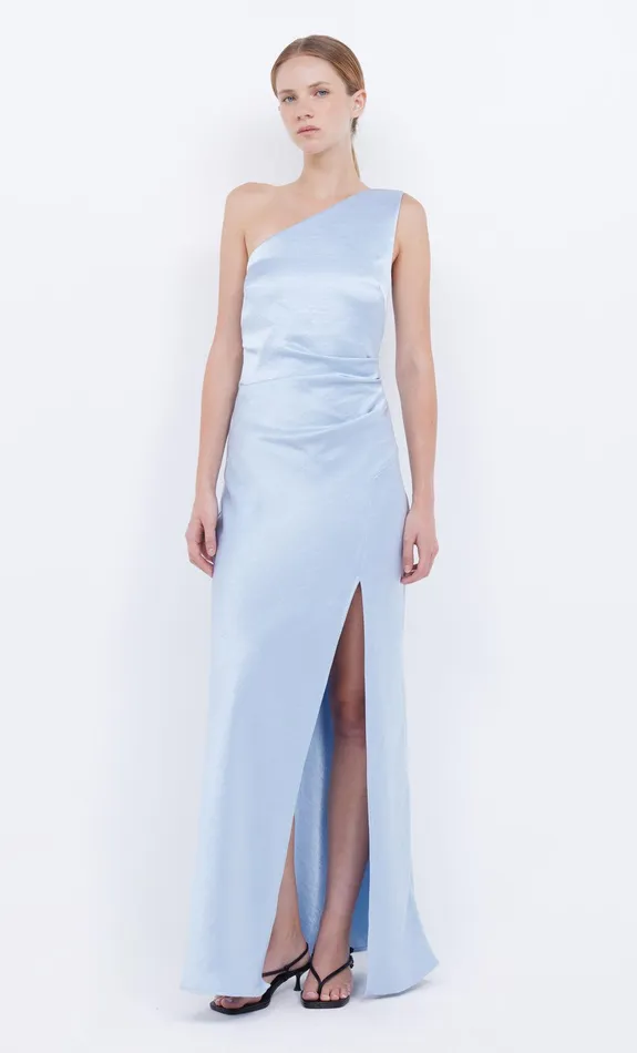 Bec Bridge Bridesmaid Dresses Women THE DREAMER ASYM DRESS 8211 DUSTY BLUE