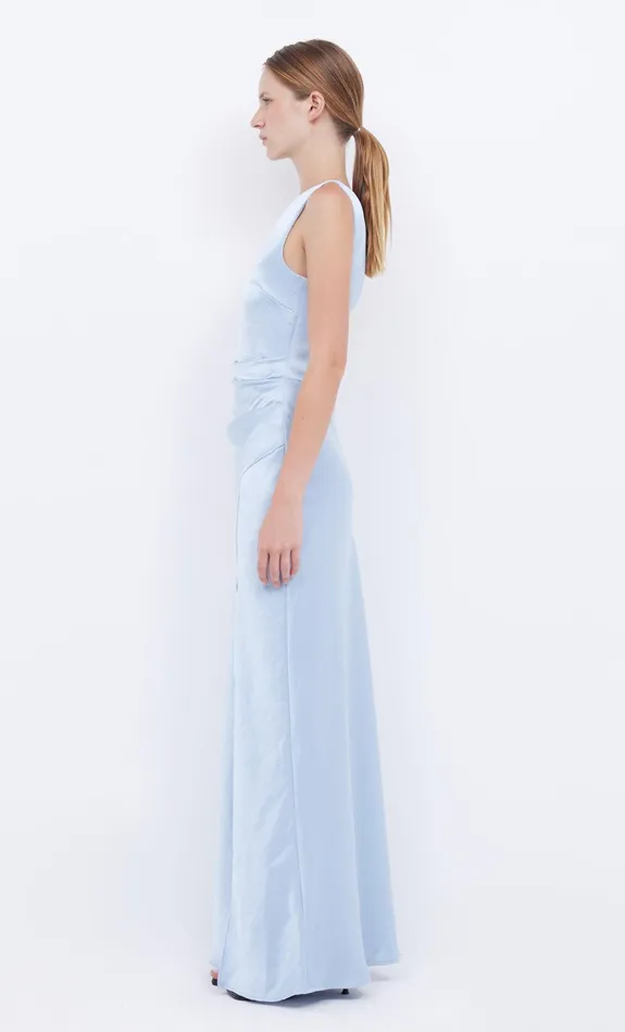 Bec Bridge Bridesmaid Dresses Women THE DREAMER ASYM DRESS 8211 DUSTY BLUE