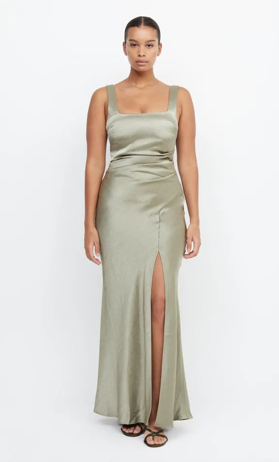 Bec Bridge Bridesmaid Dresses Women THE DREAMER SQUARE NECK DRESS 8211 SAGE