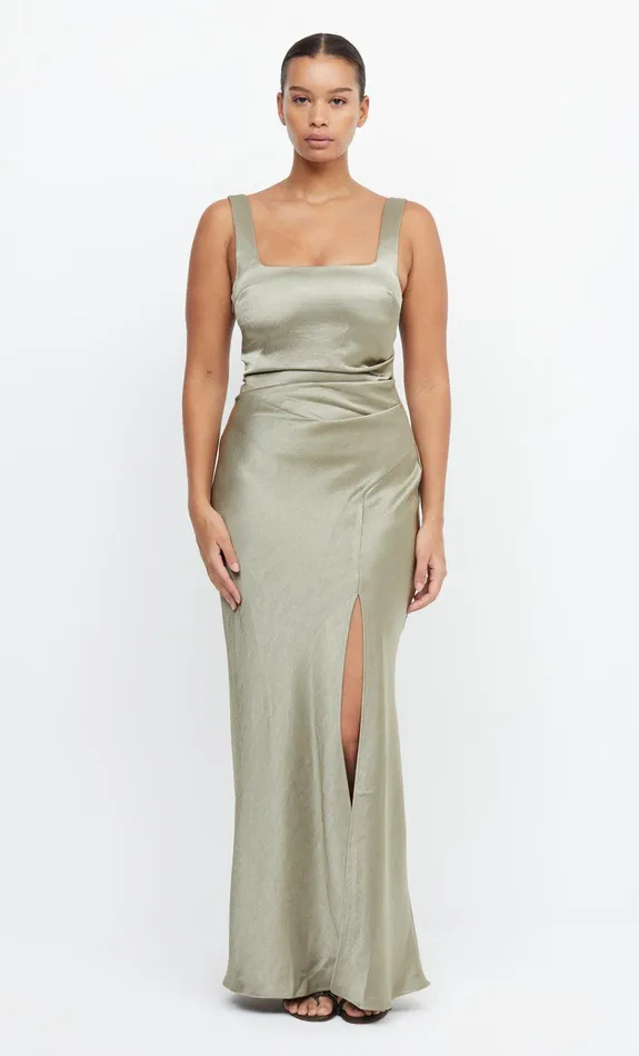 Bec Bridge Bridesmaid Dresses Women THE DREAMER SQUARE NECK DRESS 8211 SAGE