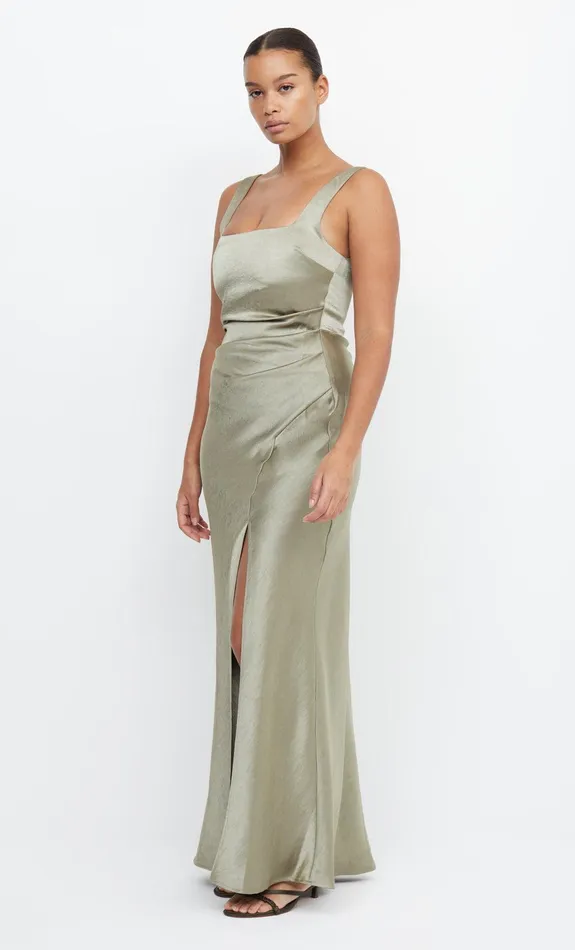 Bec Bridge Bridesmaid Dresses Women THE DREAMER SQUARE NECK DRESS 8211 SAGE