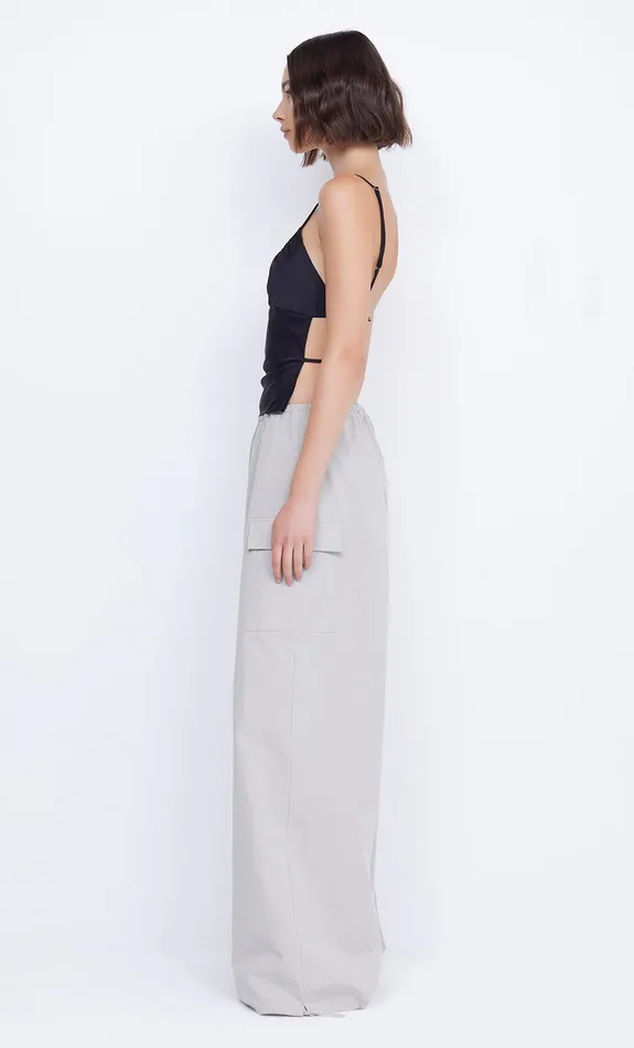 Bec Bridge Cropped Women MARI LOU GATHERED CAMI 8211 BLACK