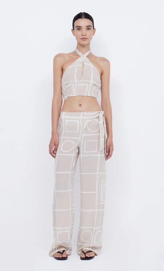 Bec Bridge Cropped Women SALMA HALTER TOP 8211 CHECKERS