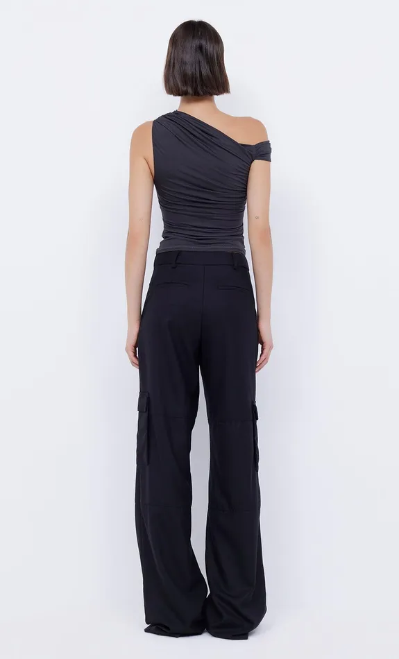 Bec Bridge Cropped Women SERENE TOP 8211 CHARCOAL