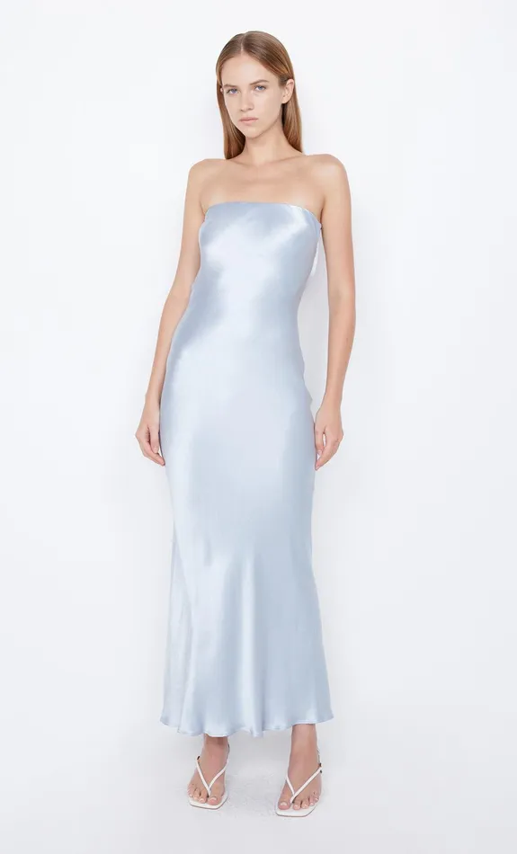 Bec Bridge Maxi Dresses Women MOON DANCE STRAPLESS DRESS 8211 DUSTY BLUE