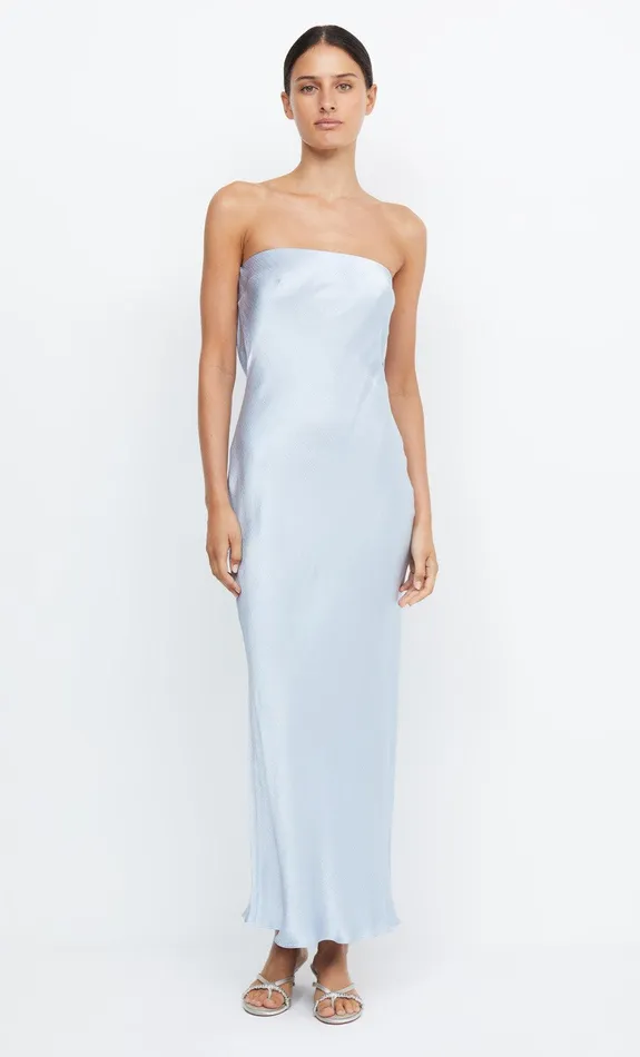 Bec Bridge Maxi Dresses Women MOON DANCE STRAPLESS DRESS 8211 DUSTY BLUE