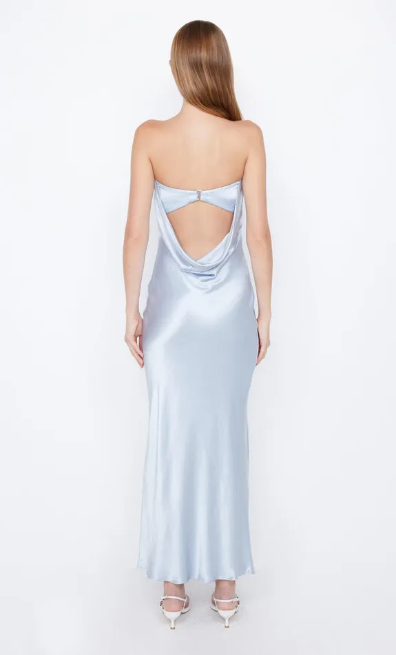 Bec Bridge Maxi Dresses Women MOON DANCE STRAPLESS DRESS 8211 DUSTY BLUE