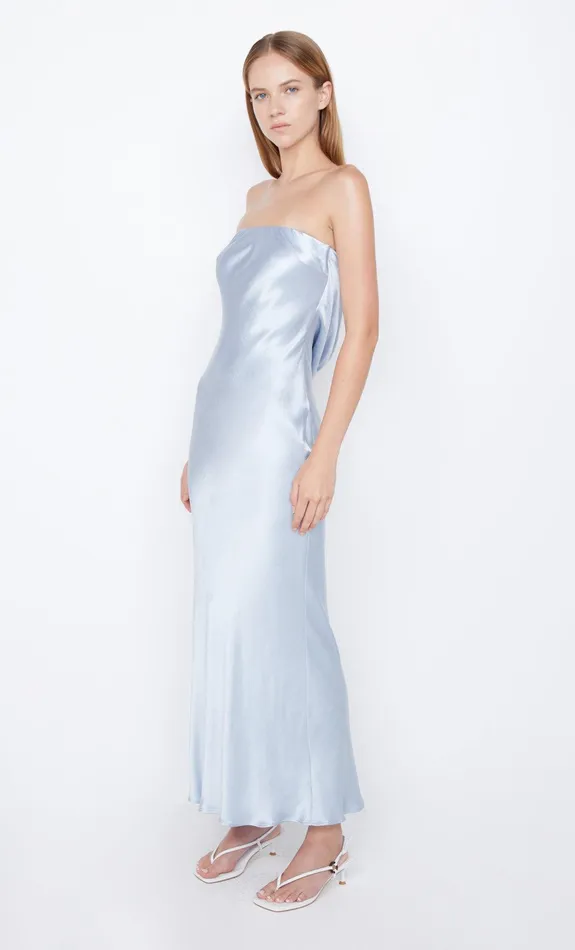 Bec Bridge Maxi Dresses Women MOON DANCE STRAPLESS DRESS 8211 DUSTY BLUE