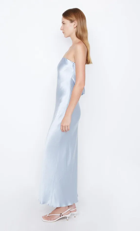 Bec Bridge Maxi Dresses Women MOON DANCE STRAPLESS DRESS 8211 DUSTY BLUE