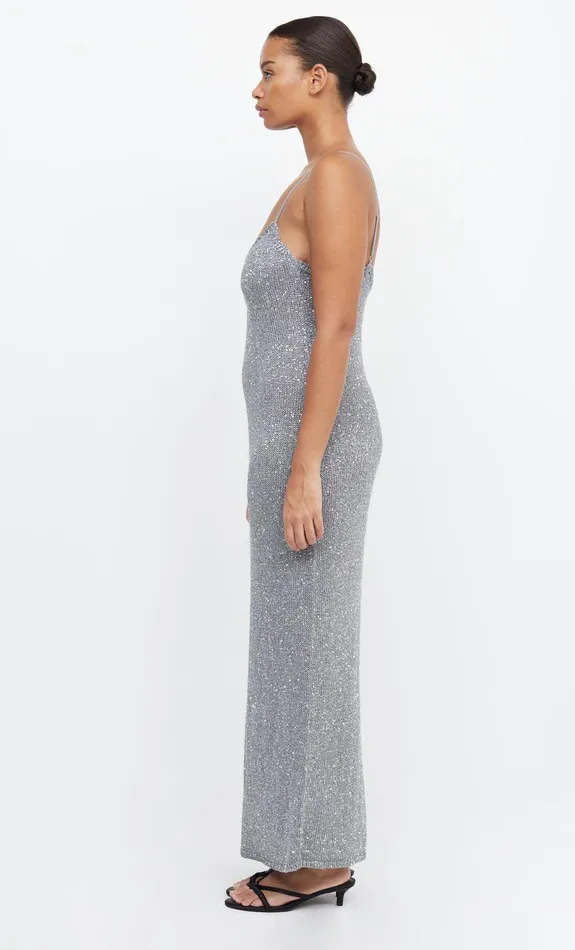 Bec Bridge Maxi Dresses Women SADIE SEQUIN KNIT SLIP DRESS 8211 CHARCOAL