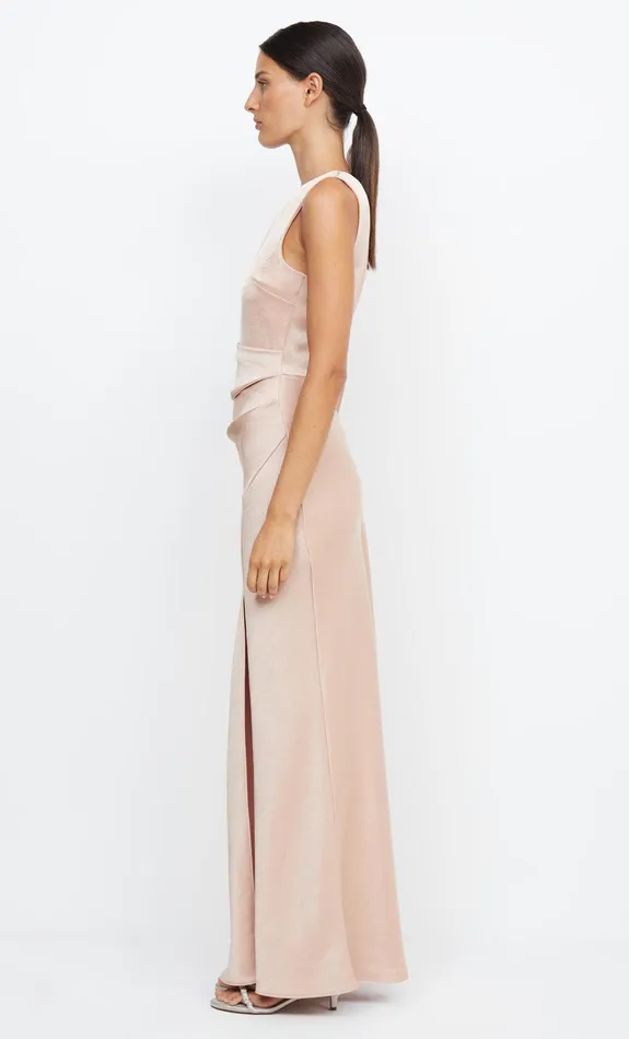 Bec Bridge Maxi Dresses Women THE DREAMER ASYM DRESS 8211 ROSE GOLD