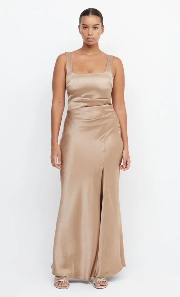 Bec Bridge Maxi Dresses Women THE DREAMER SQUARE NECK DRESS 8211 GOLDEN