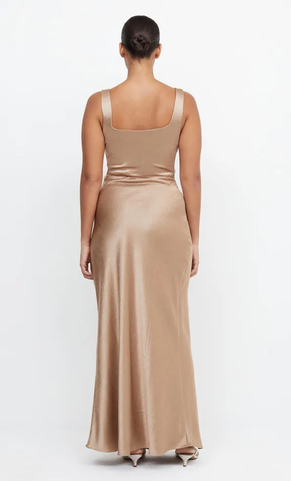 Bec Bridge Maxi Dresses Women THE DREAMER SQUARE NECK DRESS 8211 GOLDEN