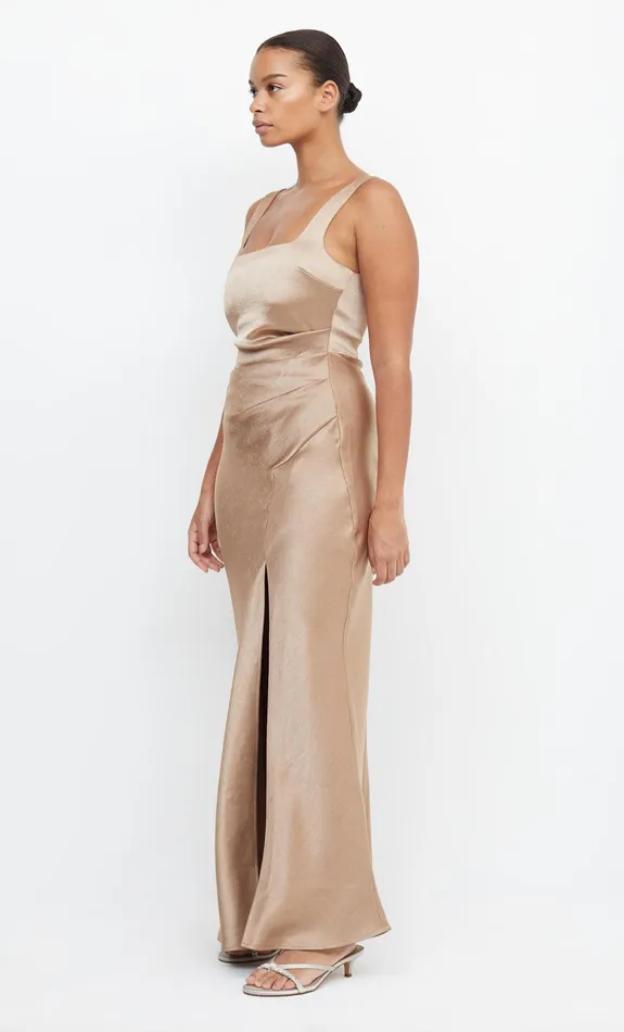 Bec Bridge Maxi Dresses Women THE DREAMER SQUARE NECK DRESS 8211 GOLDEN