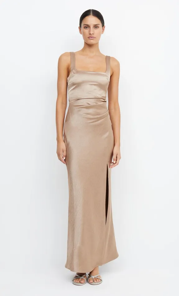 Bec Bridge Maxi Dresses Women THE DREAMER SQUARE NECK DRESS 8211 GOLDEN