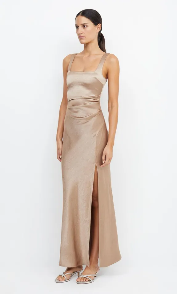 Bec Bridge Maxi Dresses Women THE DREAMER SQUARE NECK DRESS 8211 GOLDEN