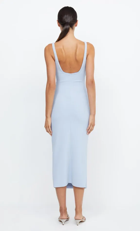 Bec Bridge Midi Dresses Women BE MINE SQUARE NECK DRESS 8211 DUSTY BLUE