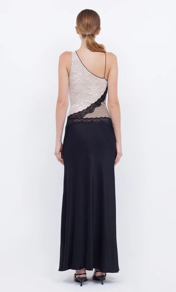 Bec Bridge Prom Dresses Women ABRIELLE LACE MAXI DRESS 8211 BLACKTAUPEIVORY