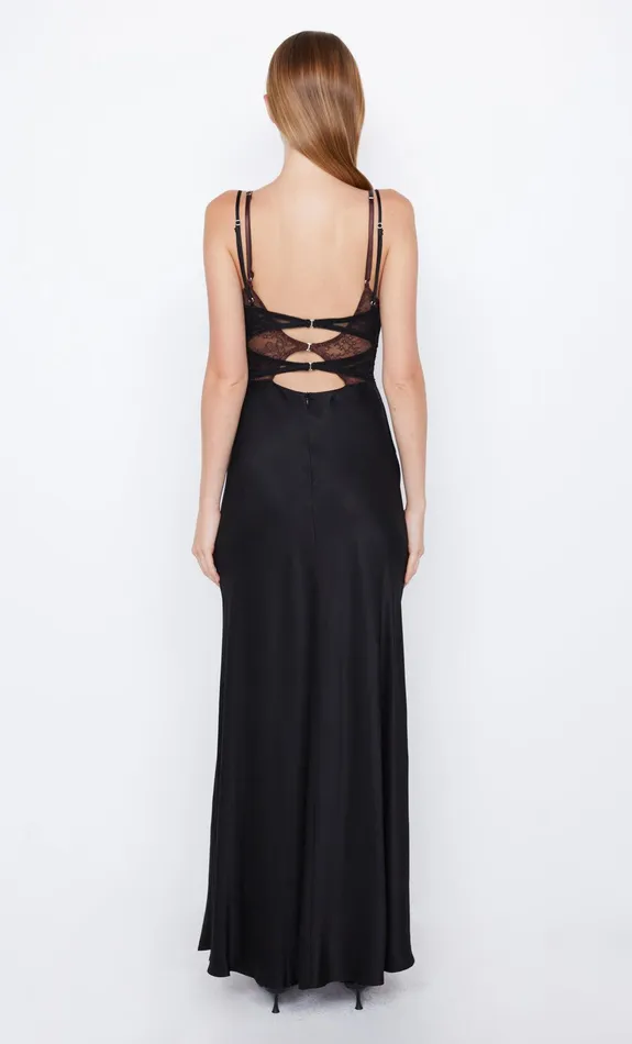 Bec Bridge Prom Dresses Women AMORAS CUT OUT DRESS 8211 BLACKCHOCOLATE