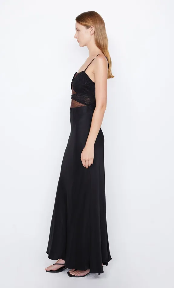 Bec Bridge Prom Dresses Women AMORAS CUT OUT DRESS 8211 BLACKCHOCOLATE
