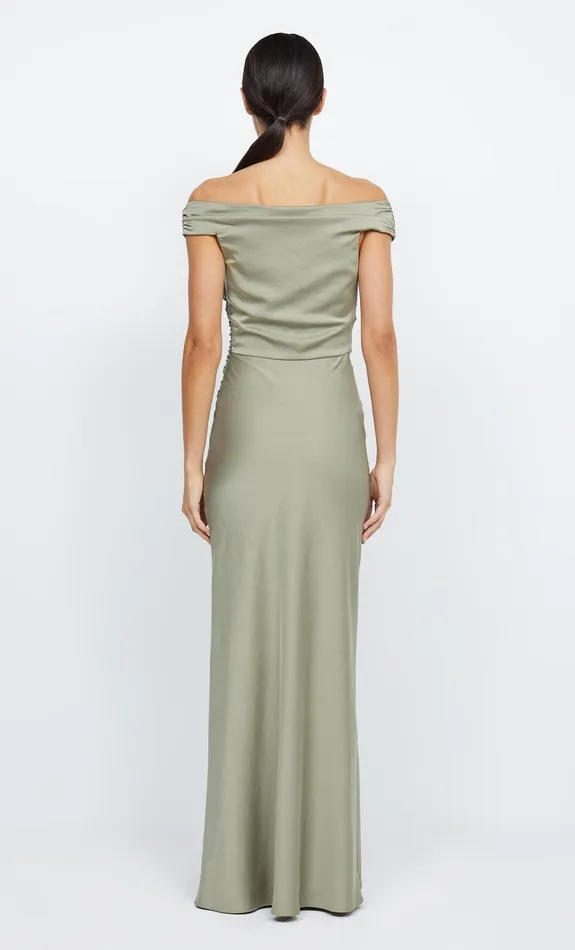 Bec Bridge Prom Dresses Women ETERNITY OFF SHOULDER MAXI 8211 SAGE