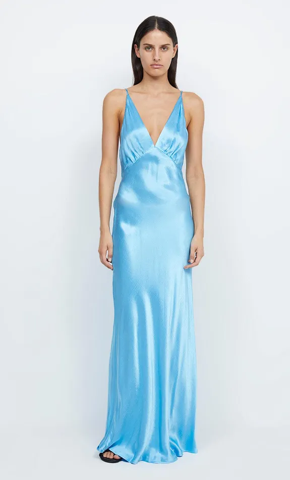 Bec Bridge Prom Dresses Women LORELAI V MAXI DRESS 8211 TOPAZ BLUE