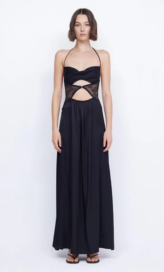Bec Bridge Prom Dresses Women SANTAL HALTER MAXI DRESS 8211 BLACK