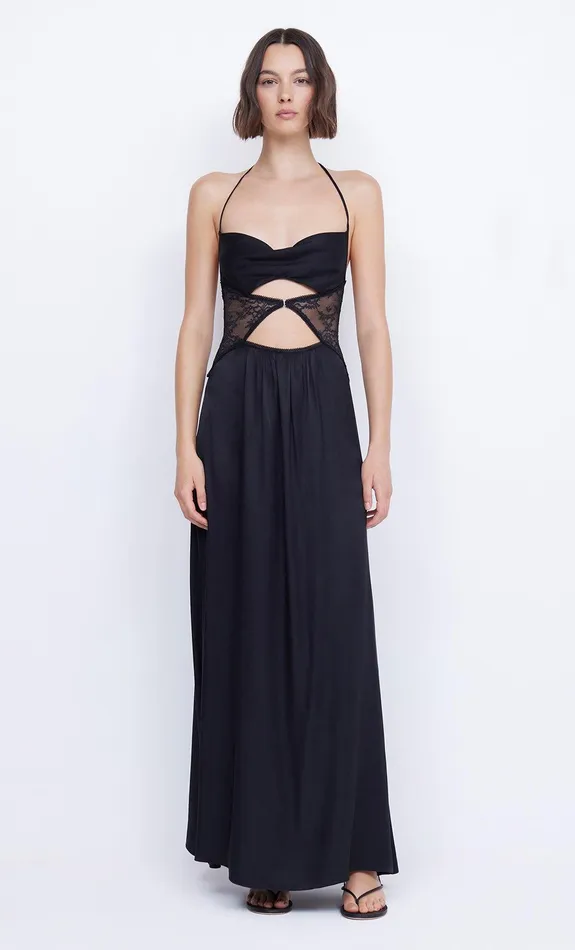 Bec Bridge Prom Dresses Women SANTAL HALTER MAXI DRESS 8211 BLACK