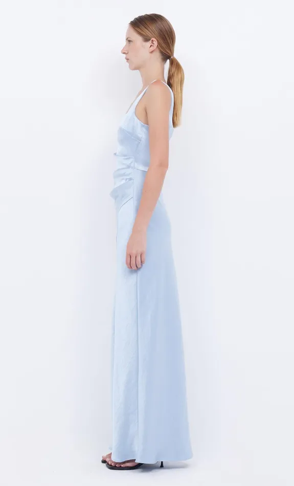 Bec Bridge Prom Dresses Women THE DREAMER SQUARE NECK DRESS 8211 DUSTY BLUE