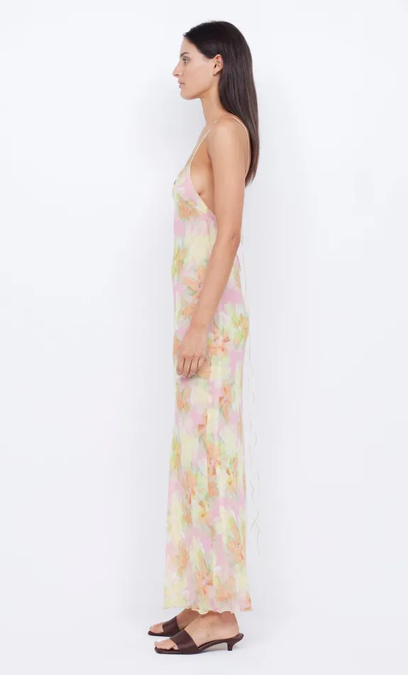 Bec Bridge Prom Dresses Women ZEPHY PRINT SLIP DRESS 8211 PINK BLOSSOM