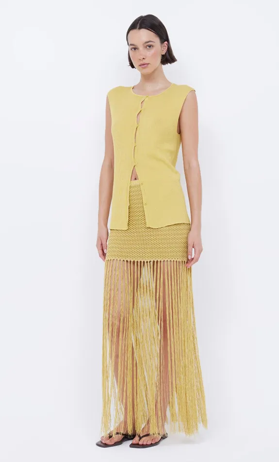 Bec Bridge Skirts Women CALISTA FRINGE MINI SKIRT 8211 CITRUS