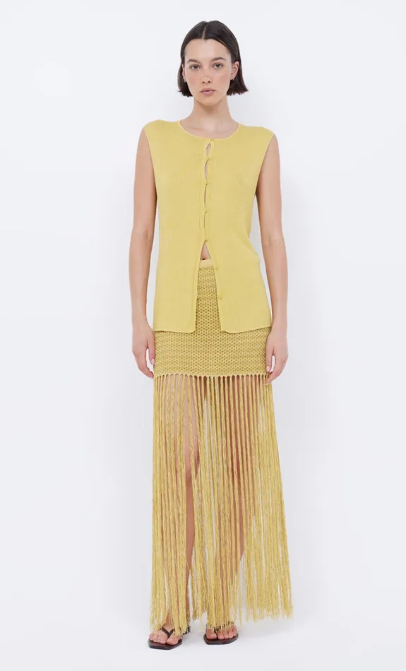 Bec Bridge Skirts Women CALISTA FRINGE MINI SKIRT 8211 CITRUS