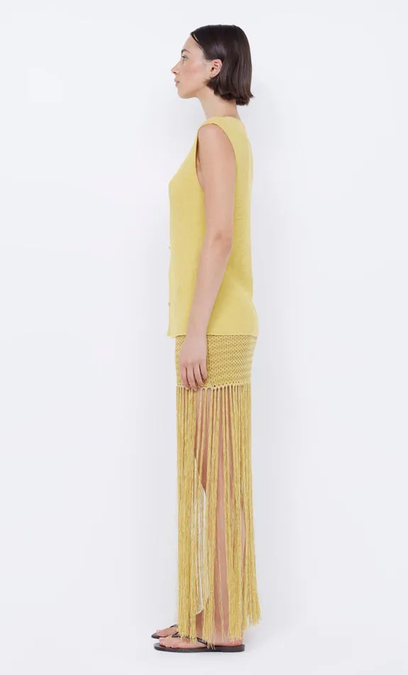 Bec Bridge Skirts Women CALISTA FRINGE MINI SKIRT 8211 CITRUS