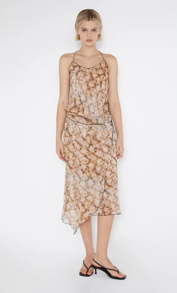 Bec Bridge Skirts Women CIEL WRAP SKIRT 8211 GEO SHIBORI