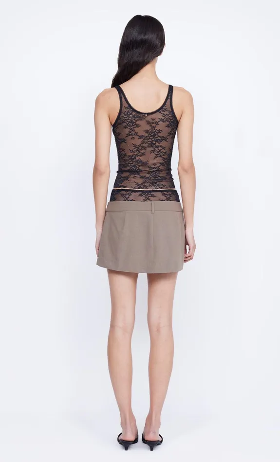 Bec Bridge Sleeveless Women AVENIDA LACE TANK TOP 8211 BLACK